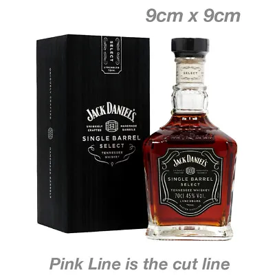 Jack Daniels Single Barrel Bottle With Box  Decal  Vinyl  Sticker  • $6.69