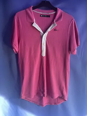 £2.99 • Buy Ladies Rebranded Lacoste Polo In Pink Size 16 Short Sleeve