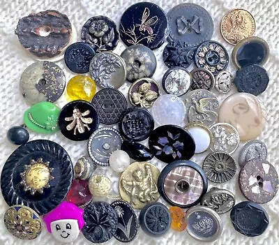 Antique Vintage Buttons Celluloid In Metal Bee Cherub 88 • $9.99