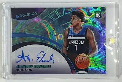 $1355.34 • Buy 2021 Revolution Anthony Edwards Rookie Auto INFINITE /25 - Ready For Grading