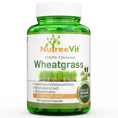 $13.49 • Buy PURE ORGANIC WHEATGRASS CAPSULES (500mg)