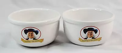 Lot Of 2 Quaker Oats 2006 Oatmeal Ceramic Bowls Something To Smile About • $34.50