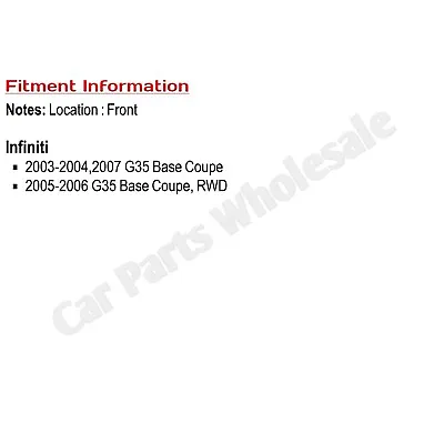 Front Bumper Cover For 2003-2007 Infiniti G35 Coupe Primed IN1000122 62022AM840 • $162.21