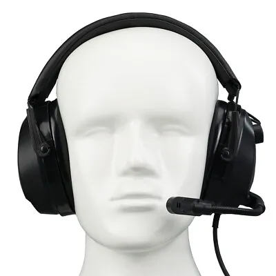 Retevis EHM002 Over-the-Head Noise Reduction Headset For Motorola 2Pin Radio • $29.99