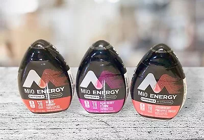 3 MiO Energy Liquid Water Enhancer Variety Pack~ 1.62 Oz Bottles • $16.98