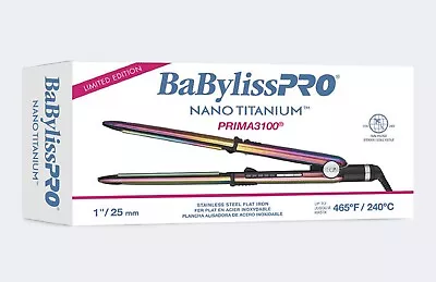 BaBylissPRO Prima 3100 LTD EDITION IRIDESCENT Nano Titanium Ionic 1  Flat Iron • $124.99