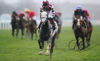 Horse Racing - Connor Planas - Hand Signed 12x8 Inch Photograph - COA • £15