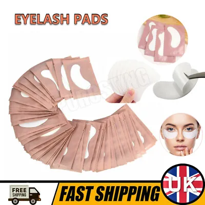 £2.99 • Buy Under Eye Lash Pads Gel Eyelash Extensions Pads Lint Free Patches Make Up Tools