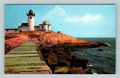 Gloucester MA Eastern Point Lighthouse Massachusetts Vintage Postcard • £7.59