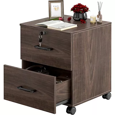 2 Drawer Mobile File Cabinet Under Desk Storage Drawers Office Filing Cabinet • $59.99