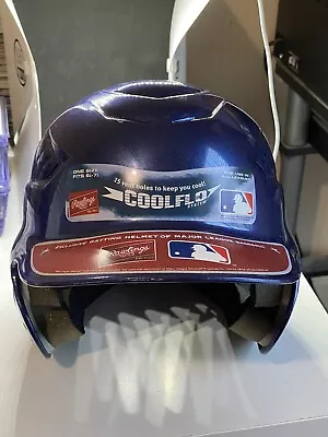 Youth Rawlings Coolflo Blue Baseball Softball Batting Helmet CFBH1 6-1/2 7-1/2 • $25.99