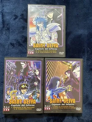 Saint Seiya Capitulo Del Infierno DVDs Lot Of 3 • $40