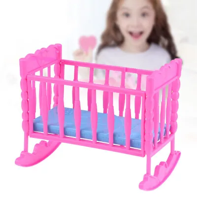 1PC Baby Doll Crib Toy Baby Doll Bed Playset Nursery Baby Doll Playset • £7.68