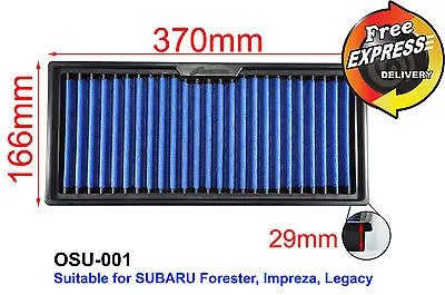 $71 • Buy High-Flow  Simota Air Filter For SUBARU Forester Impreza Legacy Baja OSU-001