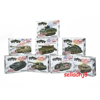 8Pcs 4D 1/72 Assemble Tank Heavy Weapons Armor Plastic Model US / Germany Kits！ • $21.84