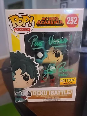 Signed Funko Pop! My Hero Academia - Deku (Battle) - Hot Topic (HT) (Exclusive)  • $150