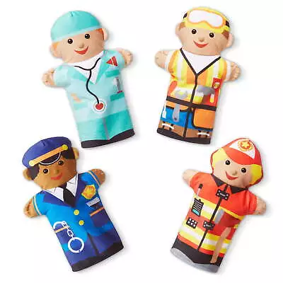 Melissa & Doug Jolly Helpers Hand Puppets (Set Of 4) - Construction Worker • $16.99