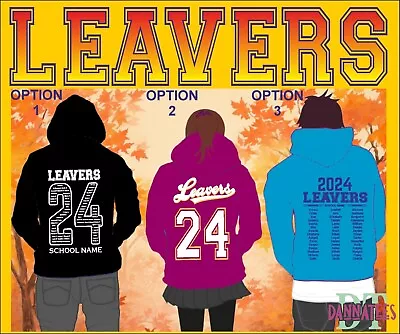 School Leavers 2024 Hoodie - School College University Class Of 2024 Kids Adult • £18.99