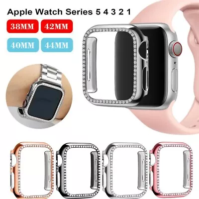 For Apple Watch Series 6/5/4/3 Diamond Bling Protector Case Cover 38/40/42/44mm • £5.42