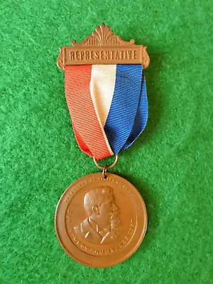 Original 1898 Gar Dept. Of Illinois Representative Ribbon Badge • $45
