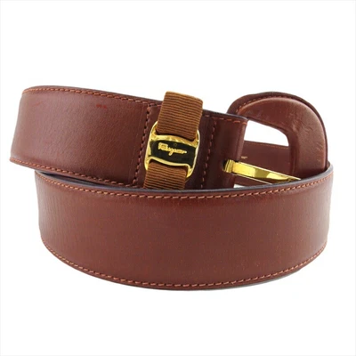 £230.14 • Buy Salvatore Ferragamo Belt Ladies USED C4353