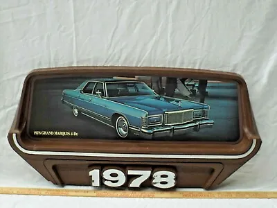 3D Dealership Poster/Showroom Sign 1978 Mercury Grand Marquis Ford Dealer Promo • $499.99