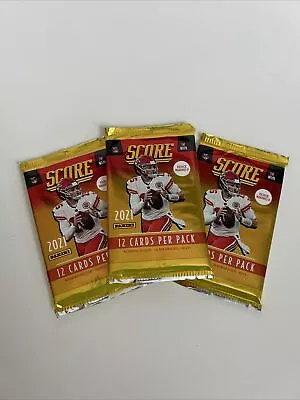 🏈 2021 Panini Score NFL Football (3) Factory Sealed Packs-36 Total Cards! 🔥🔥 • $0.99