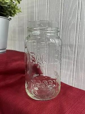 Eagle Mason Jar Clear Glass 2o Ounce • $6.49