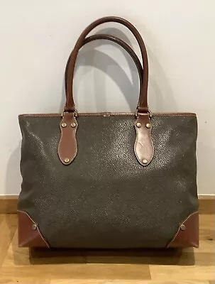 Mulberry Brown Scotchgrain Leather Handbag/Tote Bag  • £52