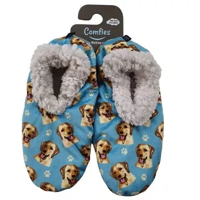 Yellow Labrador Lab Slippers Non Slip Gift/Present Dog • £14.95