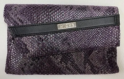 Miche Purple Snake Clutch Purse Bag Carry Strap Nos • $12