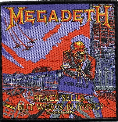 £4.44 • Buy Megadeth Patch Peace Sells