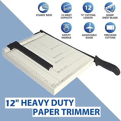 Heavy Duty Professional A4 Paper Guillotine Cutter Trimmer Machine Home Office • £14.90