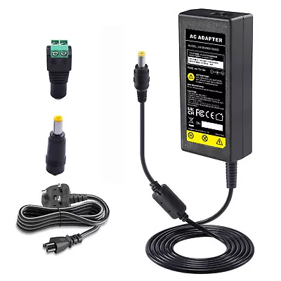 Ac Dc 12v 5a Power Supply Adapter Charger For Camera / Led Strip Light Cctv • £11.49