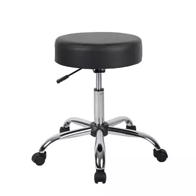 Black Caressoft Medical Stool | Office Boss Spa Products Well Adjustable Cushion • $95.48