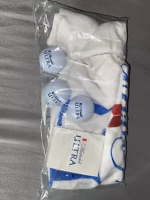 * Extremely Rare * Michelob Ultra Golf Balls  Divot Tool Towel And Tees!! • $20