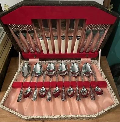 24 Piece Sheffield EPNS Stainless Steel Canteen Of Cutlery Set • £30