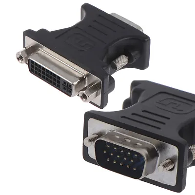 24+5Pin DVI Female To 15Pin VGA Male Cable Extender Adapter  For HDTV  A_J^yu • $2.60