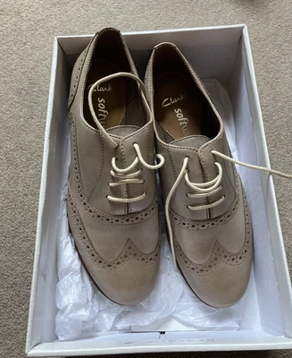 £49 • Buy Clarks Womens Brogues Patent Leather Hamble Oak Size 4.5 D NEW IN BOX