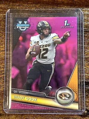 2023 Bowman U Chrome Brady Cook PINK REFRACTOR SP Missouri Tigers #131 (1st) 🔥 • $1.99