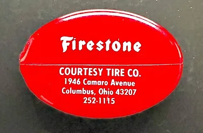 Vintage FIRESTONE Courtesy Tire Co. Columbus Ohio QUIKOIN Rubber Coin Holder • $9.95