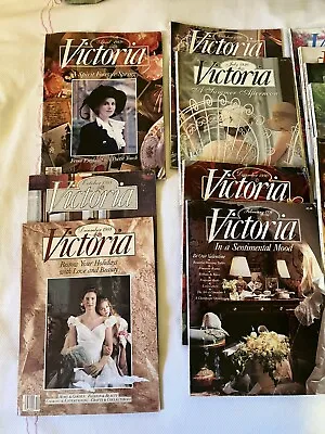 VICTORIA Magazine. Lot Of 17 Early Issues. 1988-1992.  • $39