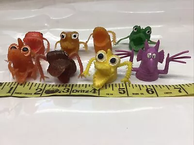 Vintage Lot Of 9 Jiggler Uglies Gigantor Monster Alien Finger Puppets Hong Kong • $29.05