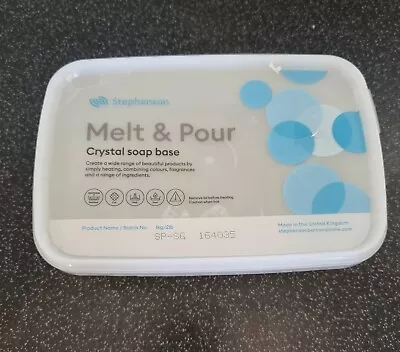 Stephensons 1kg Melt And Pour SP-SG Soap Base Certified Sustainable Ingredients • £10