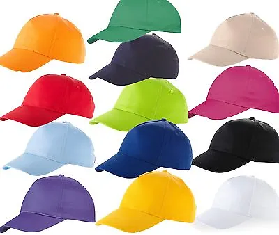 £1.89 • Buy Us Basic Baseball Cap Hat 12 Colours