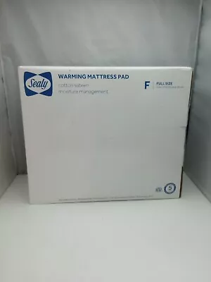 SEALY Heated Mattress Pad Full Size 54 X75  Cotton Sateen                  262 • $50