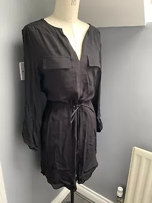 £5 • Buy New Look Shirt Dress Black 10 Summer Casual Smart Work Wear Evening
