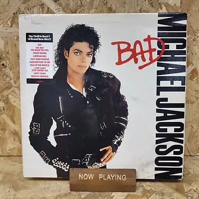 Michael Jackson – Bad - Vinyl Record LP Album - VG+/G+ • £11.99