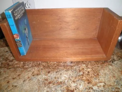 Vintage Mid-century Wooden Tabletop Bookshelf Solid Oak Fits 17 Hardy Boys Books • $125