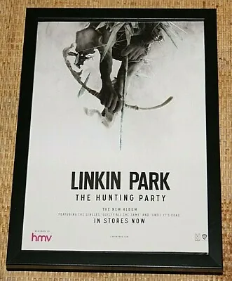 LINKIN PARK Band FRAMED A4 2014 `hunting Party` ALBUM Original Band Promo Poster • £13.99